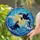 Majestic Orcas Leaping Turbulent Ocean Waves & Radiant Sun Tiffany Stained Glass Artwork Stained Glass Suncatcher - 2