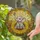 Stained Glass Baby Elephant Butterfly Sunflower Intricate Meadow Scene Glowing Tiffany Stained Glass Suncatcher - 2