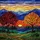 Tiffany Stained Glass Sunset Autumn Trees Mountain Landscape Window Decor Gift Stained Glass Suncatcher - 5