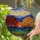 Tiffany Stained Glass Sunset Autumn Trees Mountain Landscape Window Decor Gift Stained Glass Suncatcher - 2