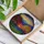 Tiffany Stained Glass Sunset Autumn Trees Mountain Landscape Window Decor Gift Stained Glass Suncatcher - 3