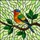Stained Glass Colorful Bird on Branch - Tiffany Style Jewel Tone Mosaic Passerine Art Stained Glass Suncatcher - 5