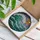 Colossal Ocean Wave Breaking Crest Stained Glass - Stylized Sun Turbulent Sky Mosaic Stained Glass Suncatcher - 3