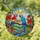 Macaw Tropical Birds Tiffany Style Stained Glass - Radiant Sun River Hills Landscape Stained Glass Suncatcher - 1