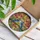 Detailed Blue Jays Orchid Flowers Stained Glass - Intricate Sun Mosaic, Glowing Jewel Tones Stained Glass Suncatcher - 3