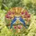 Detailed Blue Jays Orchid Flowers Stained Glass - Intricate Sun Mosaic, Glowing Jewel Tones Stained Glass Suncatcher - 1