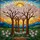 Tiffany Style Cherry Blossom Tree Stained Glass Mountain Landscape Sun Rays Home Decor Stained Glass Suncatcher - 5