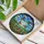 Five Birds Flying Wildflowers Blue Sky Green Hills - Tiffany Stained Glass Art Stained Glass Suncatcher - 3