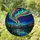 Vibrant Aurora Borealis Stained Glass Mountain Lake Starry Night Pine Trees Jewel Tones Stained Glass Suncatcher - 1