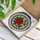 Red Rose Rosebud Stained Glass Suncatcher Window Art - Tiffany Style Gift for Rose Lovers - 3