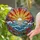 Detailed Vibrant Tiffany Style Stained Glass Sun Ocean Waves Coral Reef Seascape Art Stained Glass Suncatcher - 2