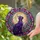 Black Cat Crescent Moon Stained Glass Mandala - Jewel Tone Celestial Floral Geometric Stained Glass Suncatcher - 2