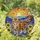 Maine Coon Cat Sunflowers Mountains Sunset Colorful Tiffany Stained Glass Art Decor Stained Glass Suncatcher - 1