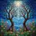 Gnarled Bare Trees Flowering Plants Mosaic Water Sky Tiffany Style Jewel Tone Stained Glass Stained Glass Suncatcher - 5