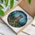 Glowing Castle Tower Stained Glass Art - Medieval Forest Path & Swirling Sky Window Art Stained Glass Suncatcher - 3