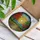 Winding Cobblestone Road Radiant Sun Autumn Mountains Stained Glass Style Vibrant Jewel Tones Stained Glass Suncatcher - 3