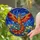 Phoenix Majestic Wings Stained Glass Cosmic Night Sky - Tiffany Blooming Flowers Decor Stained Glass Suncatcher - 2
