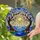 Gnarled Trees Pink Blossoms Radiant Sun Water Waves Tiffany Stained Glass Art Mosaic Stained Glass Suncatcher - 2