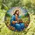 Jesus Christ Tortoise Wildflower Meadow Tiffany Stained Glass Religious Home Decor Stained Glass Suncatcher - 1