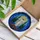 Jesus Christ Stained Glass Cypress Trees - Radiant Sunburst Halo Faith Decor Gift Stained Glass Suncatcher - 3