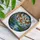 Orange Monarch Butterflies Water Scene Hyacinth Flowers Stained Glass Tiffany Art Stained Glass Suncatcher - 3