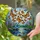 Orange Monarch Butterflies Water Scene Hyacinth Flowers Stained Glass Tiffany Art Stained Glass Suncatcher - 2