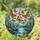 Orange Monarch Butterflies Water Scene Hyacinth Flowers Stained Glass Tiffany Art Stained Glass Suncatcher - 1