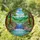 Stained Glass Cascading Waterfall Forest Mountain Scene - Tiffany Style Nature Jewel Tones Stained Glass Suncatcher - 1