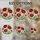 Red Poppy Flowers Stained Glass Tiffany Art with Green Leaves Buds & Cream Yellow Mosaic Stained Glass Suncatcher - 4