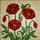 Red Poppy Flowers Stained Glass Tiffany Art with Green Leaves Buds & Cream Yellow Mosaic Stained Glass Suncatcher - 5