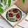 Red Poppy Flowers Stained Glass Tiffany Art with Green Leaves Buds & Cream Yellow Mosaic Stained Glass Suncatcher - 3
