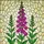Fuchsia Pink Foxglove Stained Glass Mosaic - Glowing Tiffany Floral Art Design Stained Glass Suncatcher - 5
