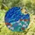 Radiant Yellow Moon Bumblebee Lavender Daisy Wildflower Starry Night Tiffany Glass Art Stained Glass Suncatcher - 1