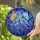 Two Butterflies Lavender Flowers Tiffany Glass Mosaic Art - Translucent Jewel Tones Stained Glass Suncatcher - 2