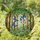Blue Butterflies Stained Glass Forest Interior - Tiffany Jewel Tone Mosaic Dappled Sunlight Stained Glass Suncatcher - 1