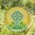 Ornate Detailed Celtic Cross Green Vines Knotwork Stained Glass Four Leaf Clover Sunrays Stained Glass Suncatcher - 1