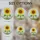 Vibrant Yellow Sunflower Stained Glass with Green Leaves & Mosaic Sky Window Decor Stained Glass Suncatcher - 4