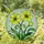 Translucent Lime Green Multi-Petaled Flowers Tiffany Stained Glass Mosaic Leaf Art Stained Glass Suncatcher - 1