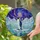 Emperor Penguin Stained Glass Tiffany Art - Celestial Ice Mountain Jewel Tone Night Sky Stained Glass Suncatcher - 2
