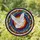 White Dove Flight Tiffany Style Stained Glass Mosaic - Jewel Tone Concentric Pattern Art Stained Glass Suncatcher - 1