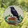 Black Raven Antique Books Tiffany Stained Glass Mosaic Window Art Decor for Home Gift Stained Glass Suncatcher - 1