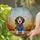 Stained Glass Tri-Color Beagle Puppy Red Bandana Blue Jacket Tiffany Style Intricate Mosaic Art Stained Glass Suncatcher - 2