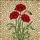 Red Poppy Flowers Stained Glass Mosaic Art - Tiffany Style Glowing Jewel Tone Floral Stained Glass Suncatcher - 5