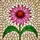 Tiffany Style Stained Glass Echinacea Flower - Glowing Mosaic Nature Art Decor Stained Glass Suncatcher - 5