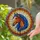 Stained Glass Chestnut Horse Head Tiffany Style - Blue Mane Jewel Tone Mosaic Pattern Art Stained Glass Suncatcher - 2