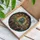 Majestic Blue-Green Dragon Eating Ramen Noodles Stained Glass Art Tiffany Style Intricate Mandala Stained Glass Suncatcher - 3