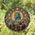 Majestic Blue-Green Dragon Eating Ramen Noodles Stained Glass Art Tiffany Style Intricate Mandala Stained Glass Suncatcher - 1