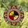 Native American Medicine Wheel Stained Glass Feathers Jewel Tone Intricate Cultural Design Stained Glass Suncatcher - 1