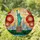 Tiffany Style Statue of Liberty Fireworks Cityscape - American Pride Art Decor Stained Glass Suncatcher - 1