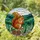 Red Squirrel Pine Cone Natural Landscape - Colorful Stained Glass Forest Animal Design Stained Glass Suncatcher - 1